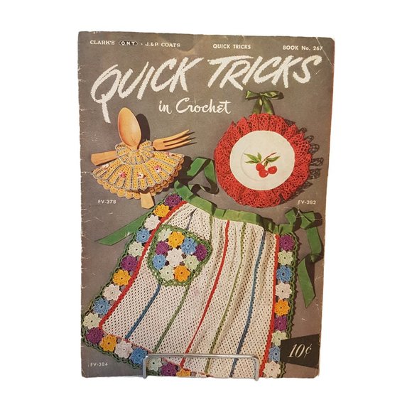 Vintage 1950s Spool Cotton Co (J&P Coats) Quick Tricks in Crochet Book No 267 - Picture 1 of 9